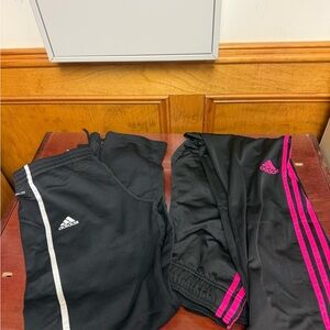 Lot of 2 size small Adidas track pants